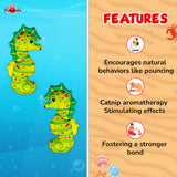 Pawsindia Catnip Aromatherapy Seahorse Toy