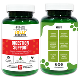 Jolly Good Pets Digestion Support Supplements for Dogs & Cats I 60 Capsules