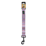 Basil - Print Padded Leash Purple