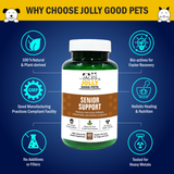 Jolly Good Pets Senior Support Supplement for Dogs & Cats I 60 Capsules