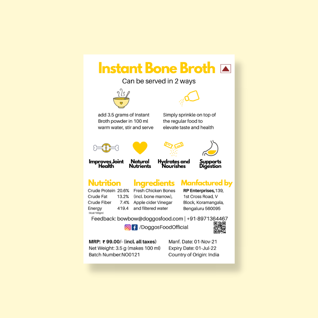 Instant Bone Broth Chicken - 100ml from 1 sachet