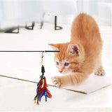 Basil - Cat Stick with Feather Toys