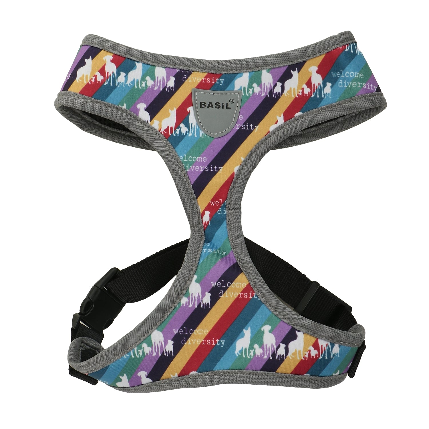 Basil - Printed Adjustable Mesh Harness for Puppy, Dogs & Cats Multicolor