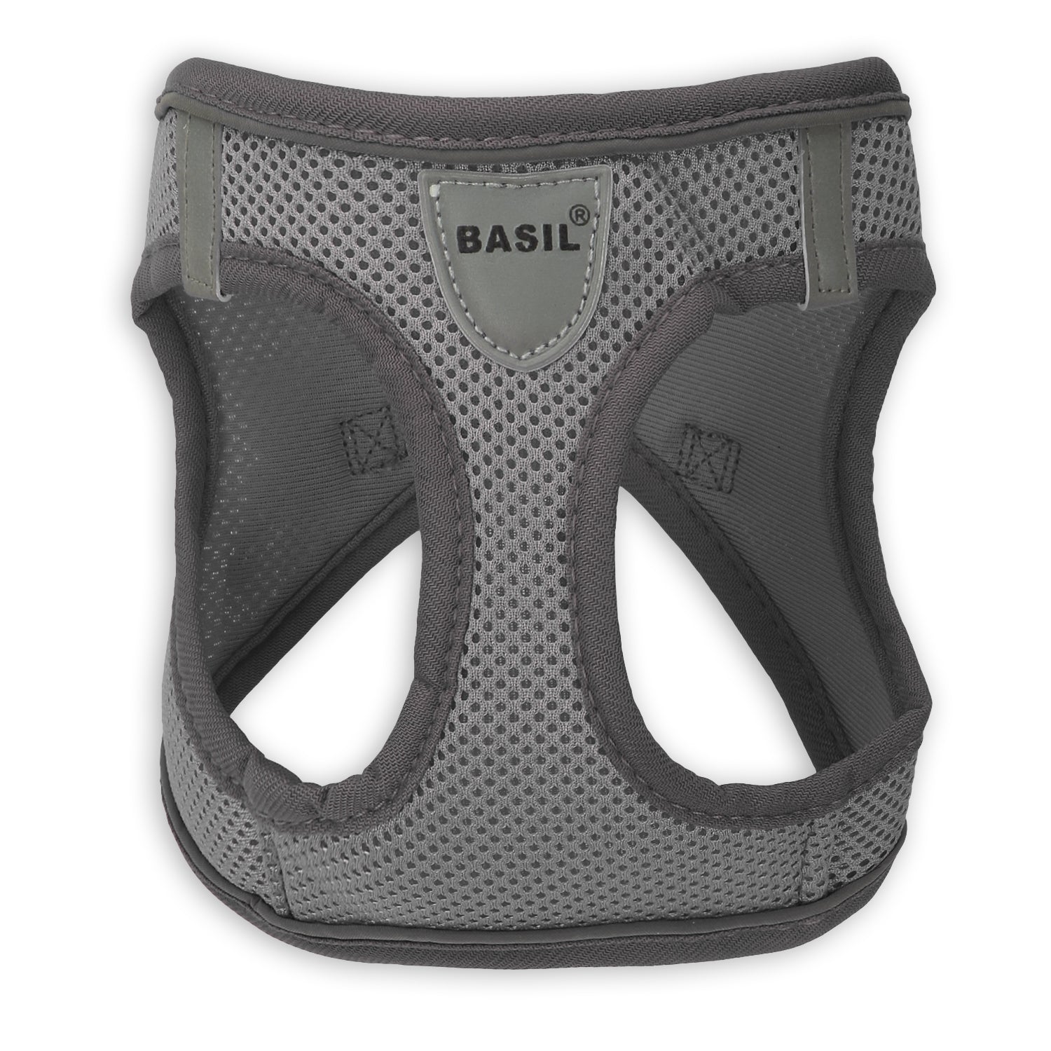 Basil - Adjustable Mesh Harness for Puppy, Dogs & Cats Grey