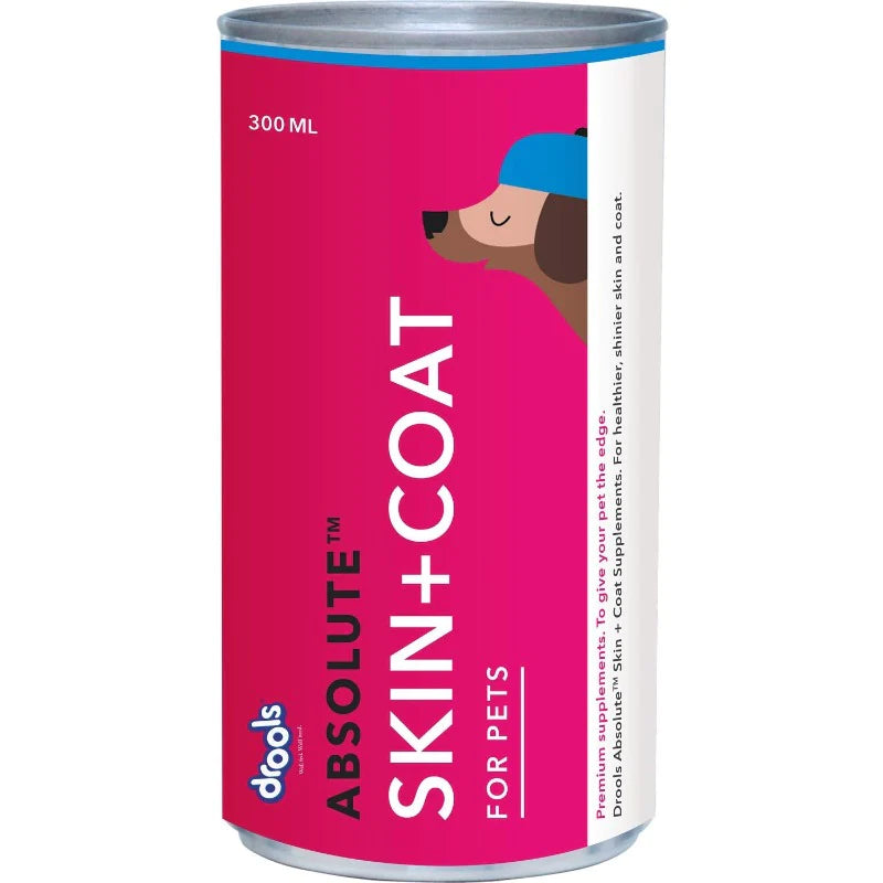 Drools Absolute Skin+Coat Syrup for Dogs (300ml)