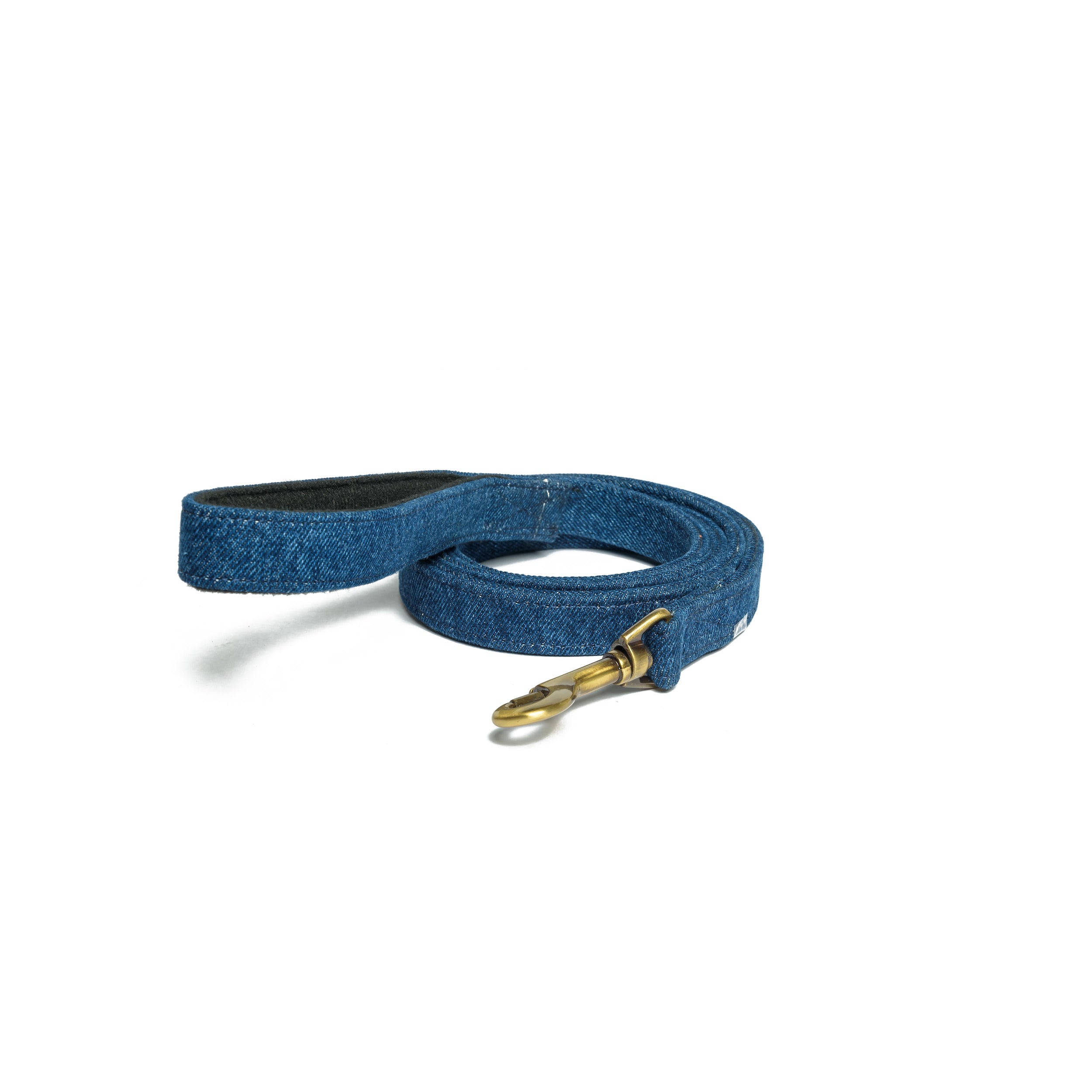 Blue Denim Leash with Padded Handle