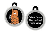 Customized Cat Tags - Black & Brown