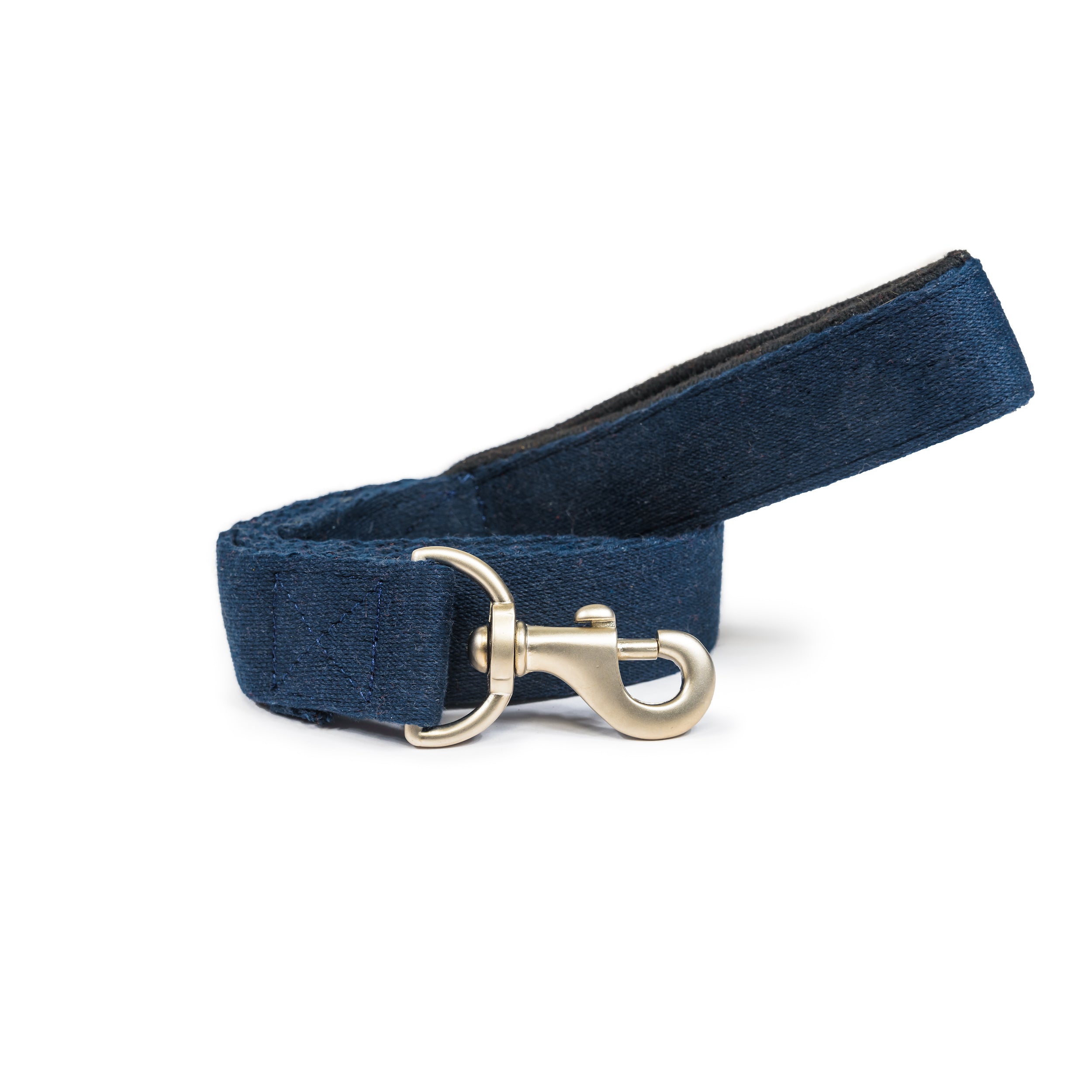 Cotton Blue Leash with Padded Handle (Blue)