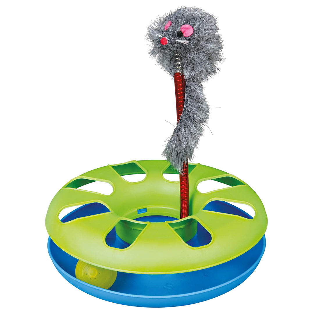 Crazy Circle with Plush Mouse Plastic (24 × 29 cm)