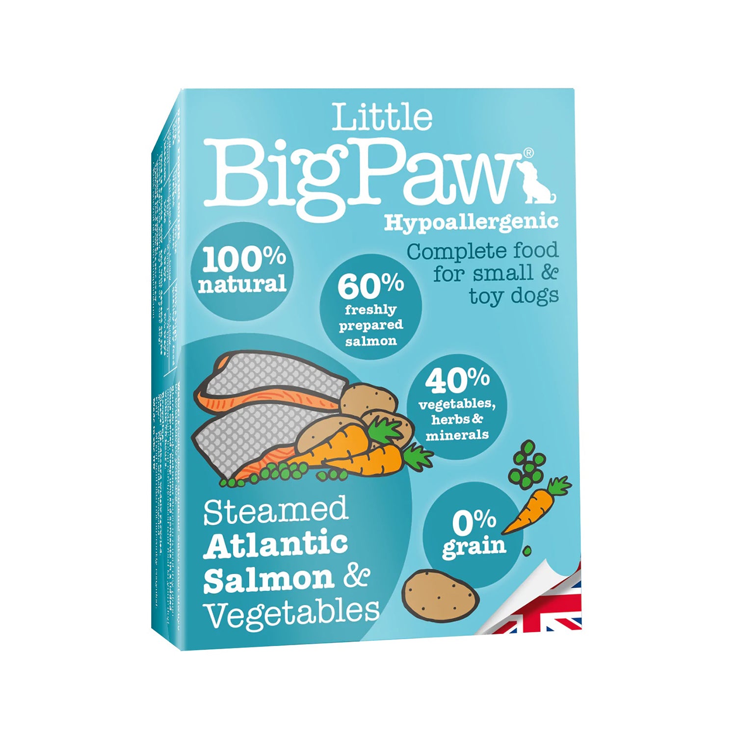 Little Big Paw - Steamed Atlantic Salmon & Vegetables For Small Dogs - 7*150gm