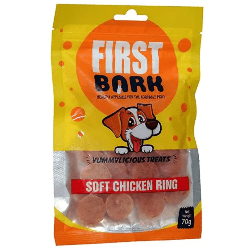 First Bark Soft Chicken Ring Dog Treats