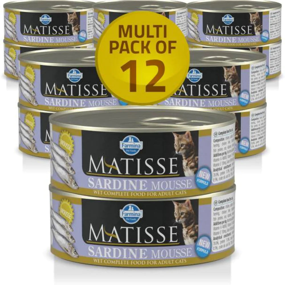 Matisse CAT Mousse Sardine,  Adult Cat Wet Food