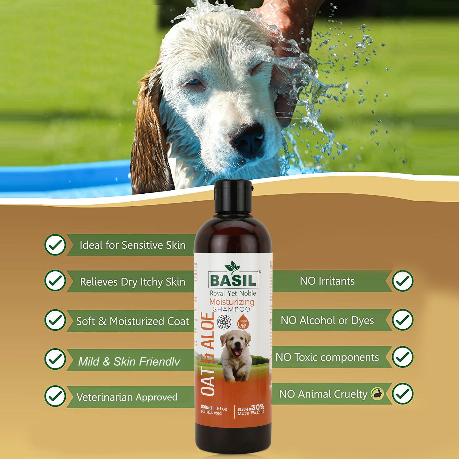 Basil - Oats & Aloe Shampoo