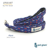 Pet Glam - Aqua -  Leash For Puppies And Large Dogs -Soft Handle Strong Dog Leash - 5 Feet Long 1 Inch Wide