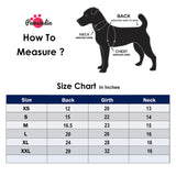size chart for dog clothes