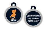 Customized Cat Tags - Starry Galaxy