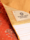 Vastramay Dogs' Orange Quilted Sequins Hooded Sweatshirt
