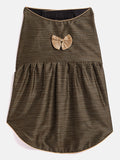 Vastramay Dogs' Black Woven Silk Blend Dress