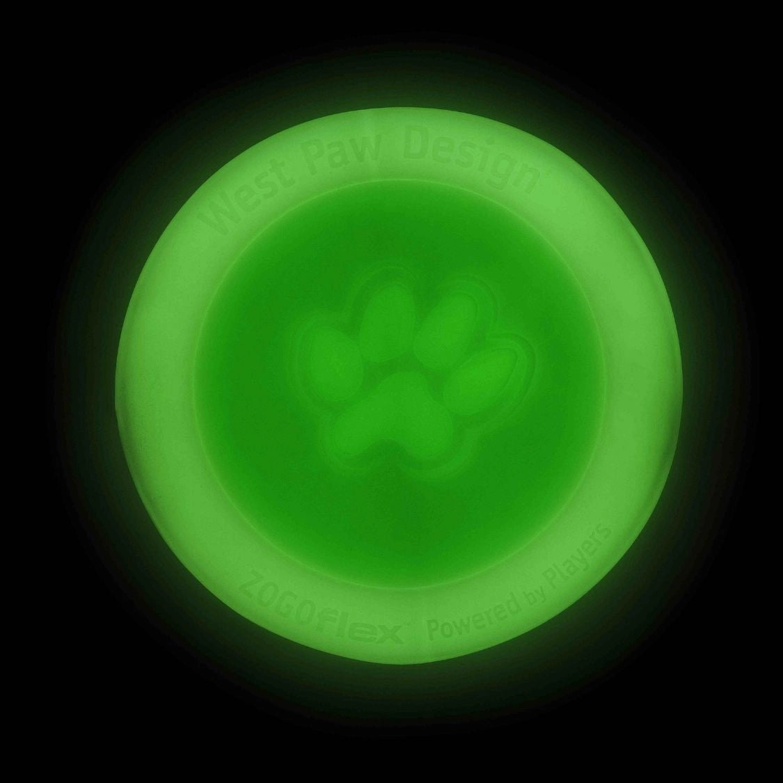 West Paw Zogoflex Zisc Flying Disc Toy for Dogs - Glow in the Dark