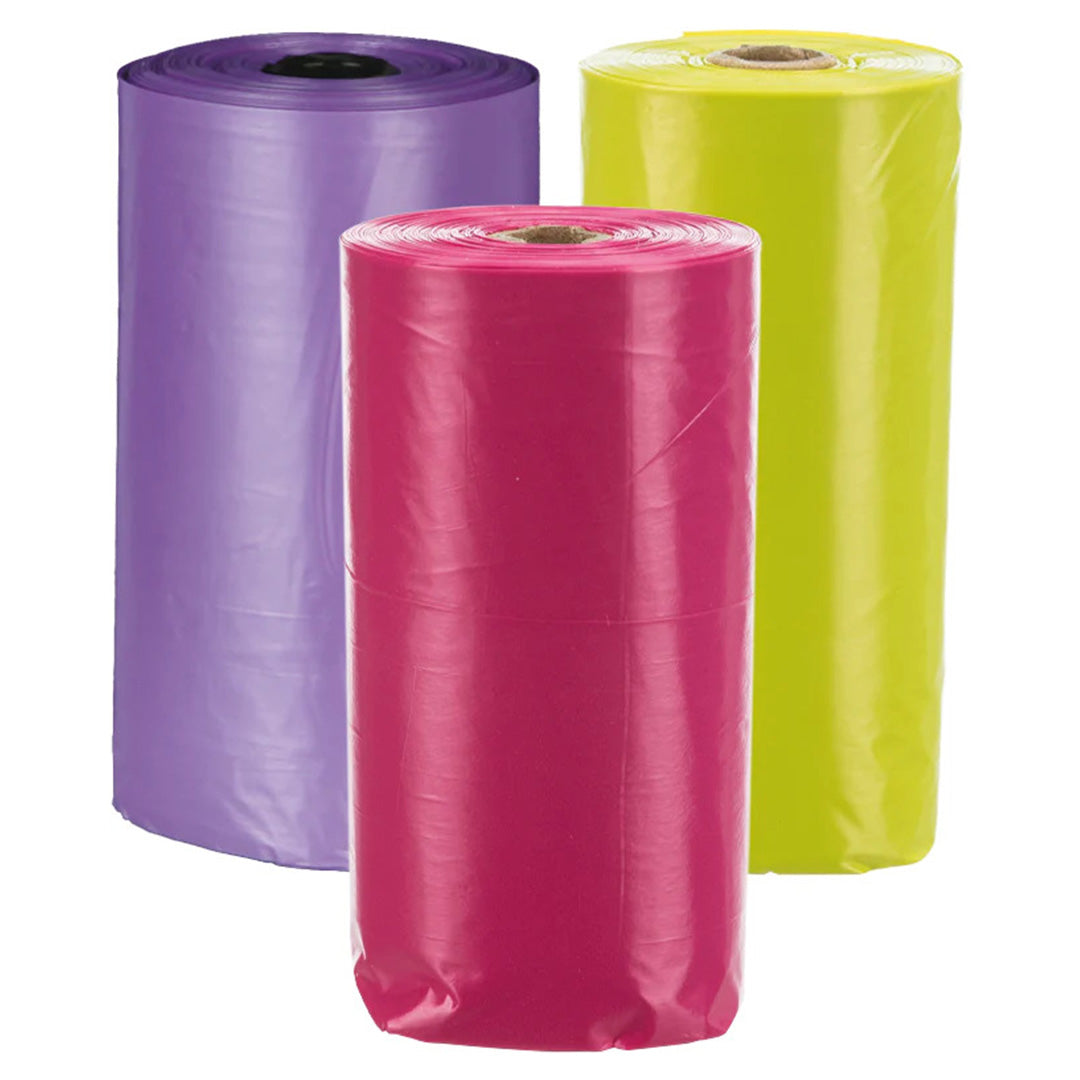Dog poop bags - Rose Scent  4 rolls of 20 bags (Pink)