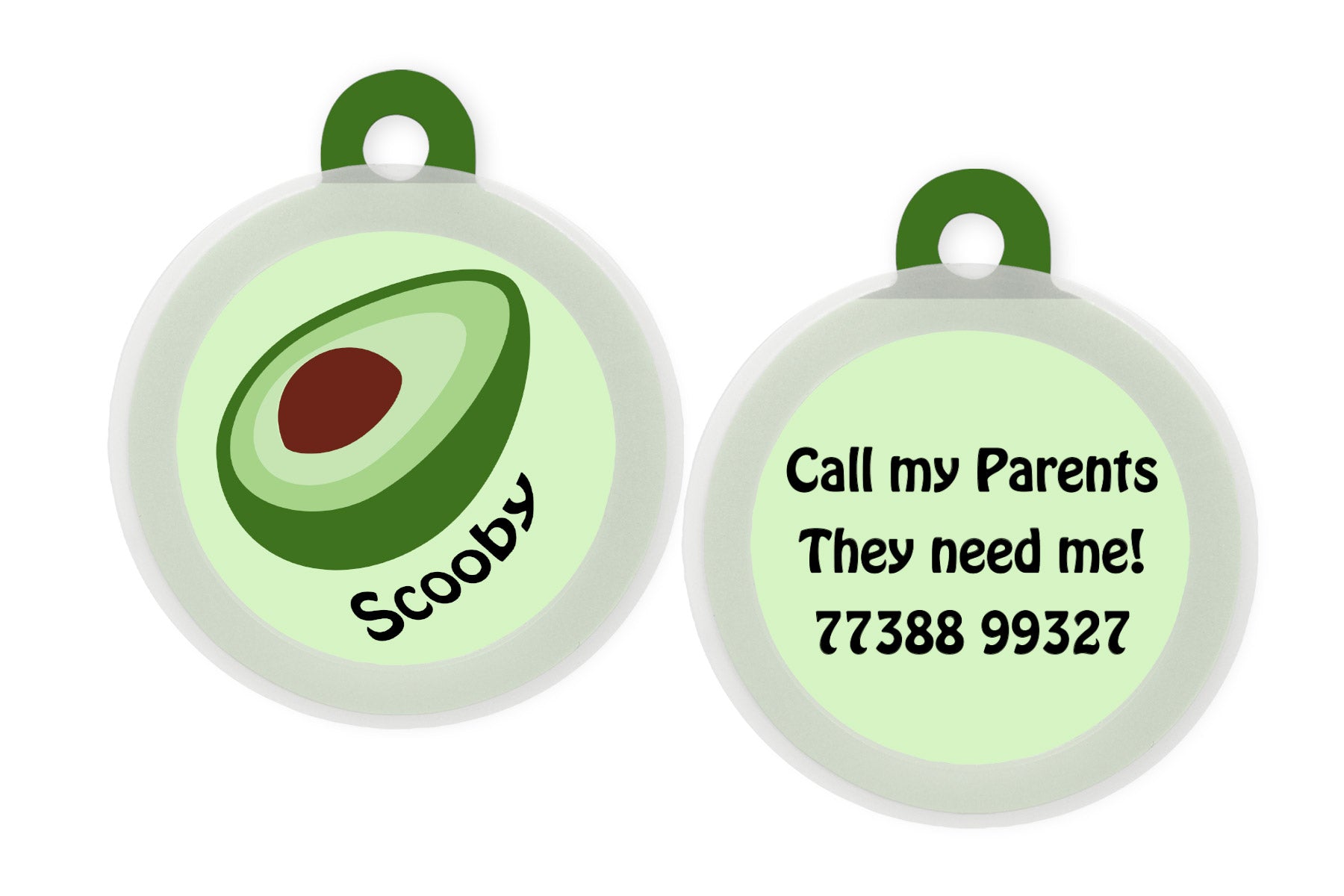 Customized Dog Tags Summer Exclusives - Avocado