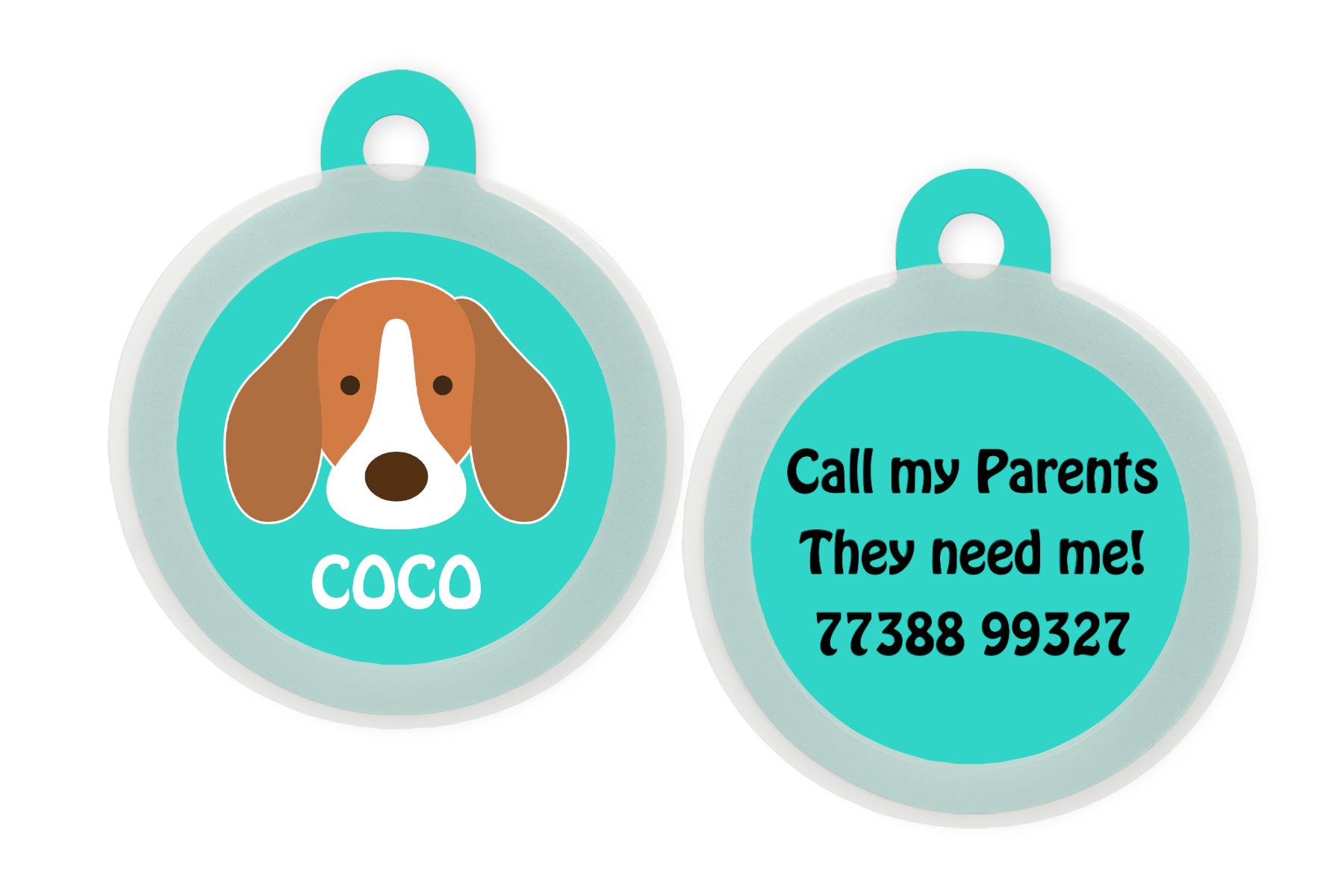 Customized Dog Tags - Beagle