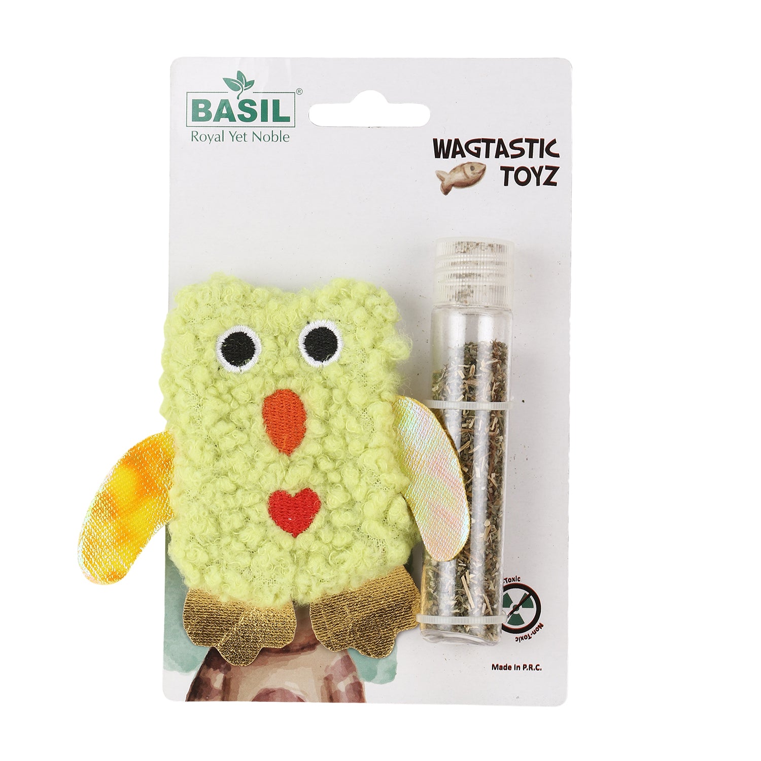 Basil - Cat Plush Toys with Cat Nip for Stuffing