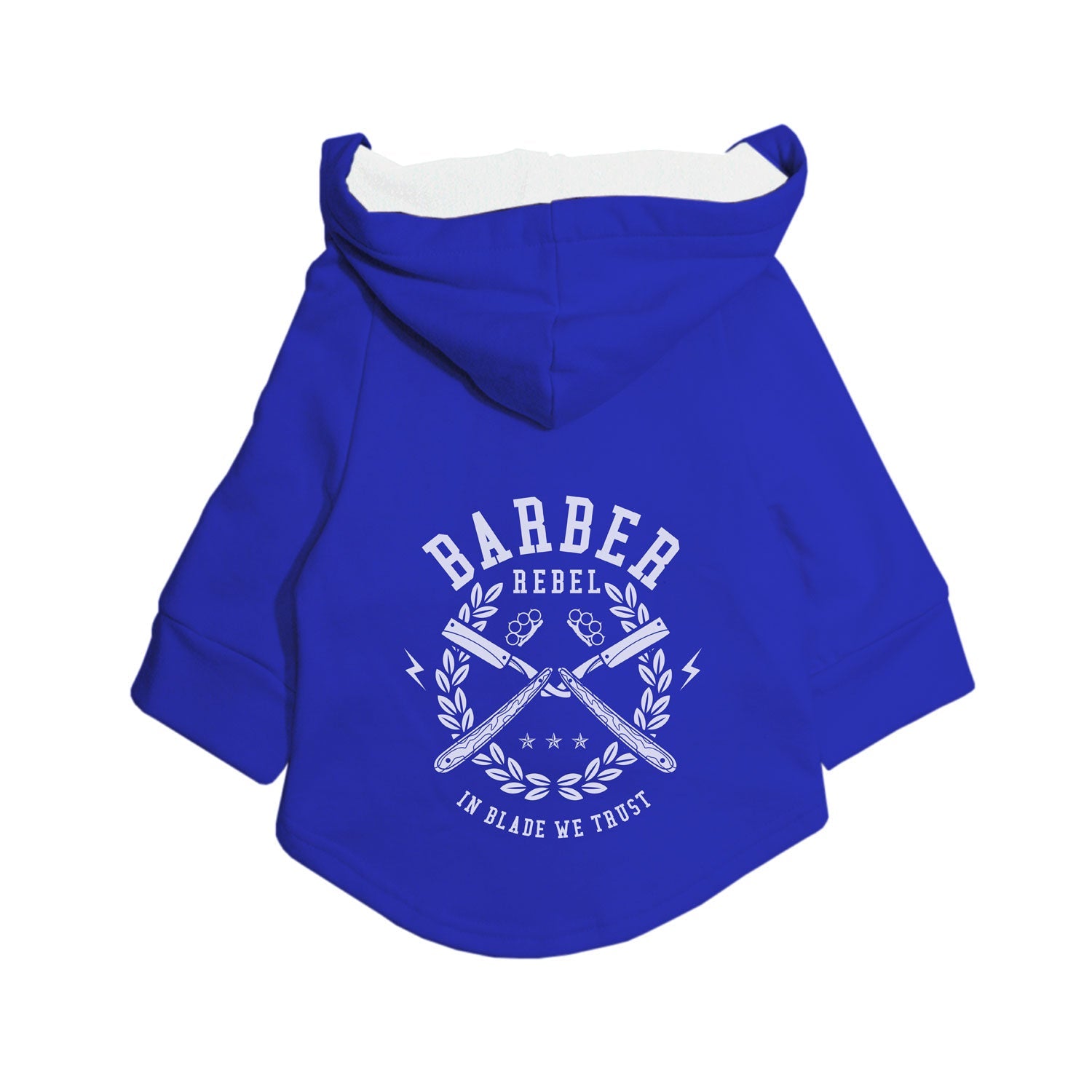 Ruse / Royal blue /barber-rebel-dog-hoodie-5