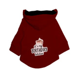 Ruse / Maroon / its-my-birthday-bitches-2-dog-hoodie