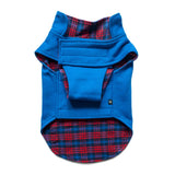 Ruse / Scottish Check and Blue / reversible-dog-jacket