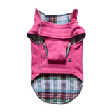 Ruse / Plaid Check and Pink / reversible-dog-jacket