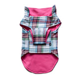 Ruse / Plaid Check and Pink / reversible-dog-jacket