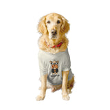 Ruse XX-Small (Chihuahuas, Papillons) / White Ruse Basic Crew Neck 'Bosspup' Printed Half Sleeves Dog Tee