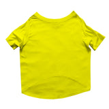 Ruse / can-i-play-with-your-human-crew-neck-dog-tee / Yellow
