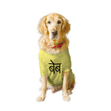 Ruse XX-Small (Chihuahuas, Papillons) / Lemon Tonic Ruse Basic Crew Neck 'DESI BABE' Printed Half Sleeves Dog Tee