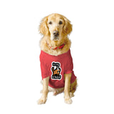 Ruse XX-Small (Chihuahuas, Papillons) / Poppy Red Ruse Basic Crew Neck 'It's My Birthday!' Printed Half Sleeves Dog Tee8