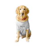 Ruse XX-Small (Chihuahuas, Papillons) / White Ruse Basic Crew Neck 'The Birthday Dude' Printed Half Sleeves Dog Tee3