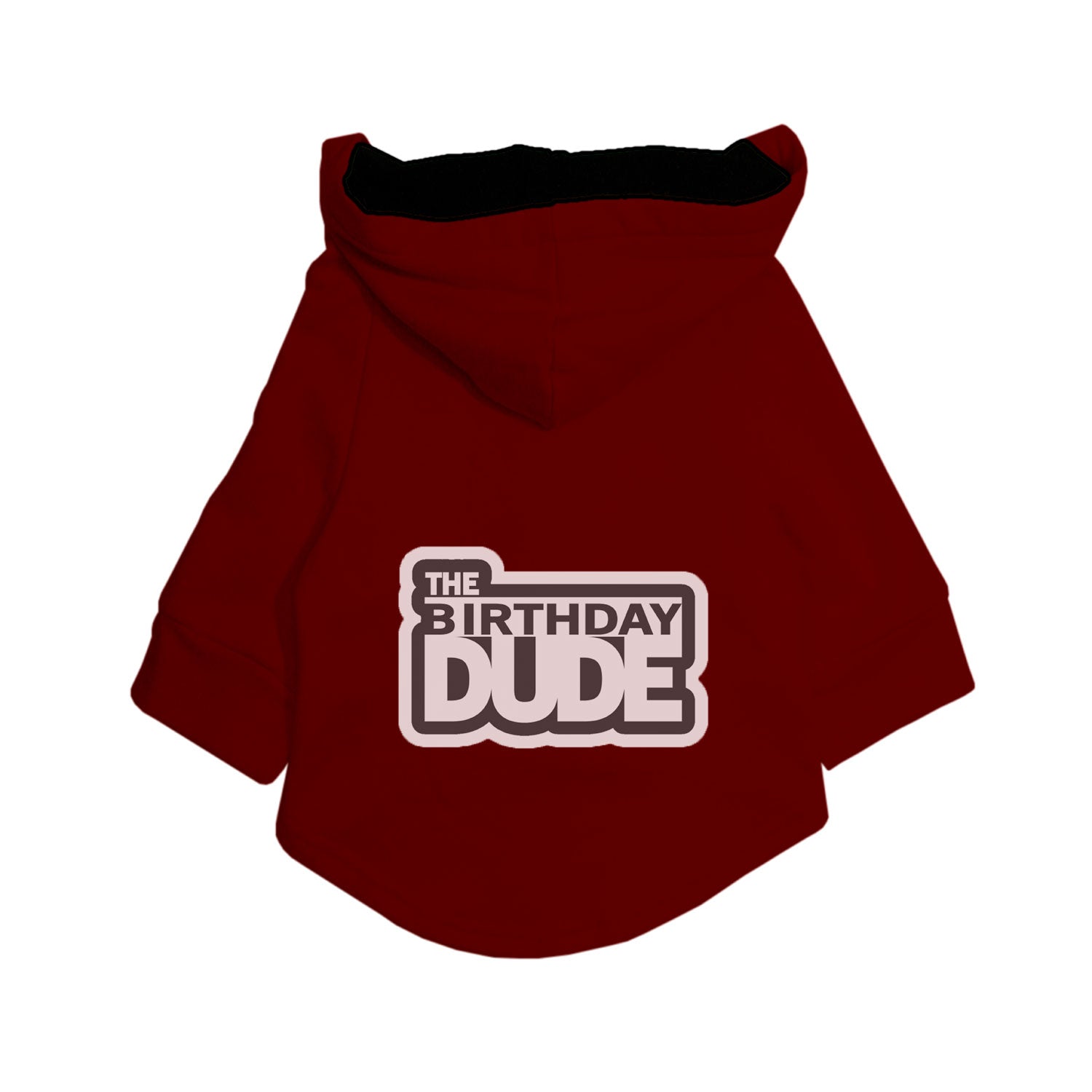 Ruse / Maroon / the-birthday-dude-dog-hoodie