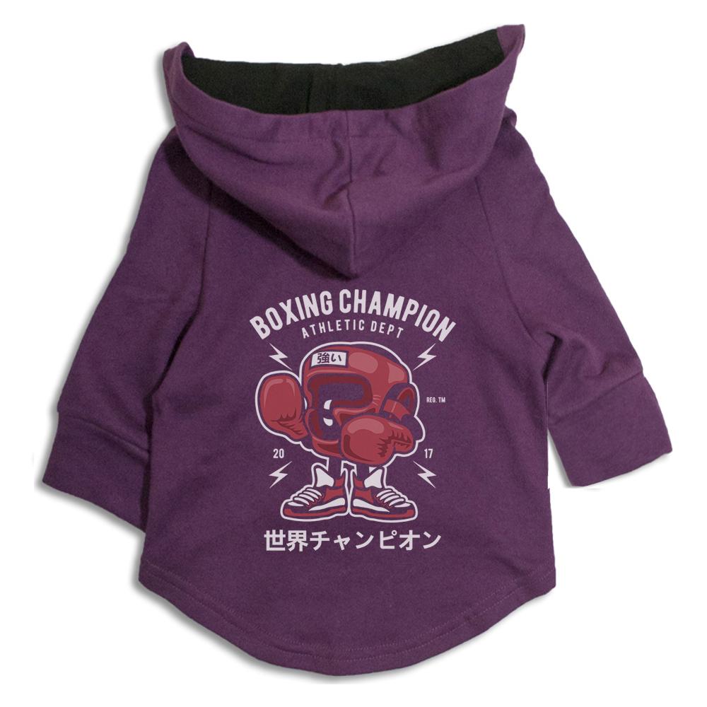 Ruse / Purple / boxing-champion-dog-hoodie-10