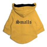 Ruse XX-Small (Chihuahuas, Papillons) / Yellow/Black "Smalls" Dog Hoodie Jacket