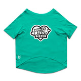 Ruse / Aqua Green Ruse Basic Crew Neck 'World's Best Sister' Printed Half Sleeves Dog Tee12