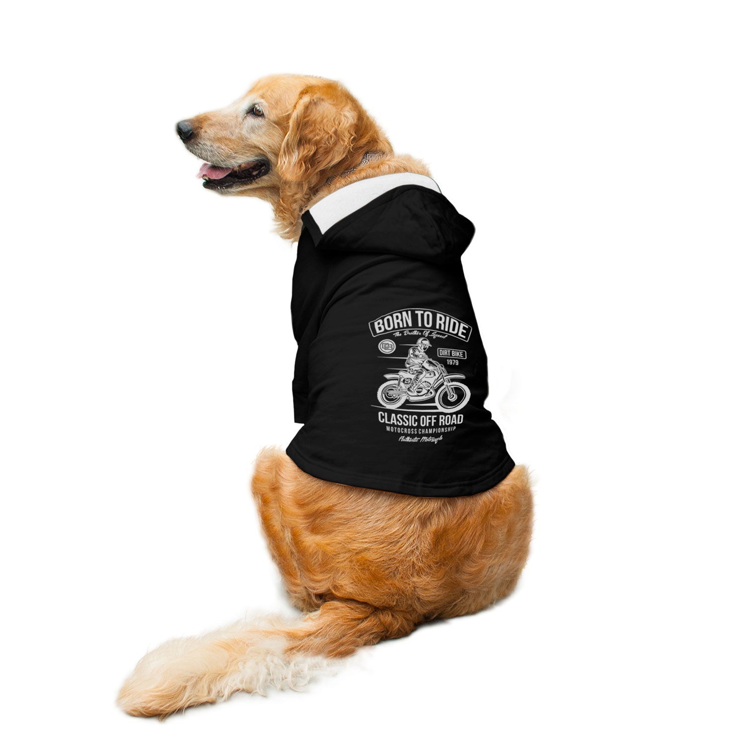 Ruse / Black / born-to-ride-dog-hoodie-8