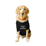 Ruse / can-i-play-with-your-human-crew-neck-dog-tee / Black