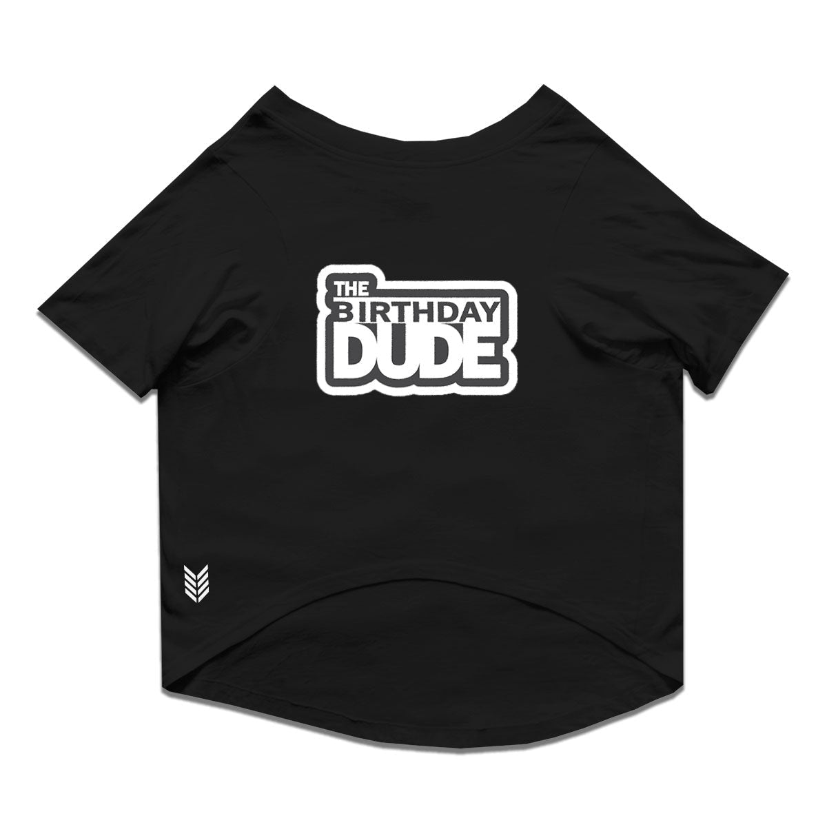 Ruse / Black Ruse Basic Crew Neck 'The Birthday Dude' Printed Half Sleeves Dog Tee16