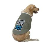 Ruse XXS / Grey "Birthday Boy-2"Printed Dog Technical Jacket