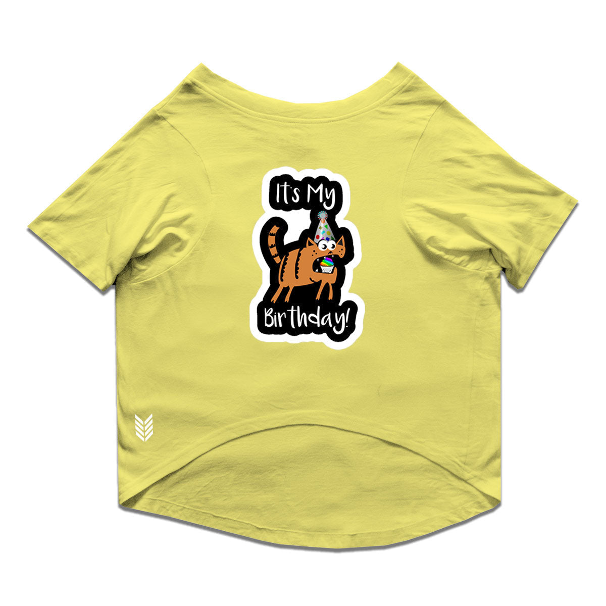 Ruse / Lemon Tonic Ruse Basic Crew Neck 'It's My Birthday!' Printed Half Sleeves Dog Tee12