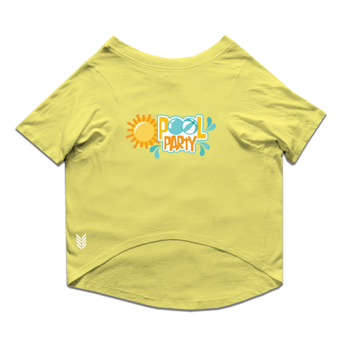 Ruse / Lemon Tonic Ruse Basic Crew Neck 'Pool Party' Printed Half Sleeves Dog Tee13