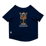 Ruse / Navy Ruse Basic Crew Neck 'Bosspup' Printed Half Sleeves Dog Tee13