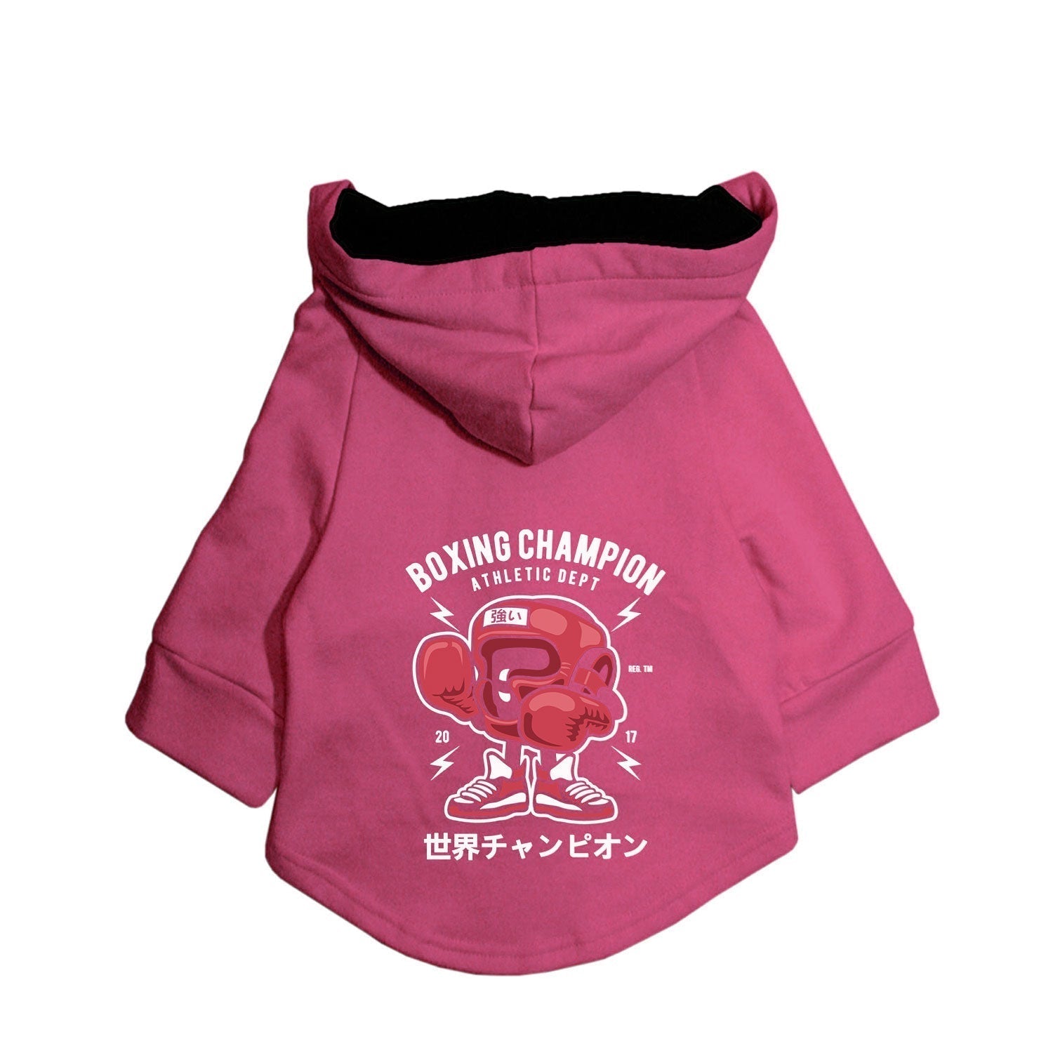 Ruse / Pink / boxing-champion-dog-hoodie-10