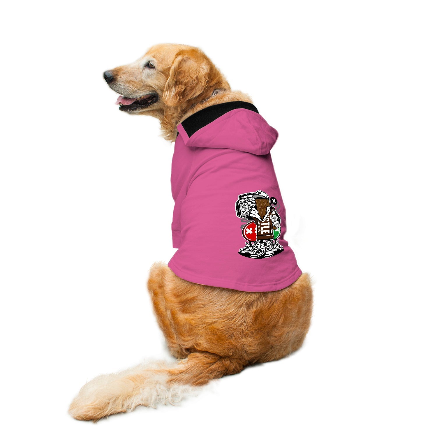 Ruse / Pink / chocolate-squad-dog-hoodie